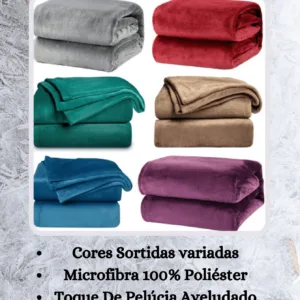 Manta Casal Padrão e Manta Bebê Microfibra