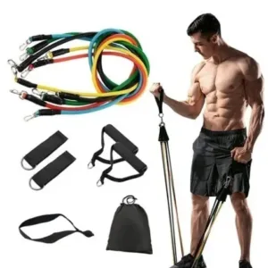 Kit Elásticos Extensores 11 Peças, Musculação